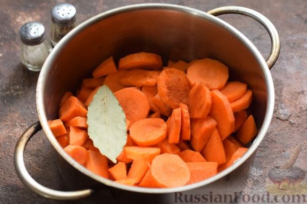 Морковный суп-пюре с мёдом