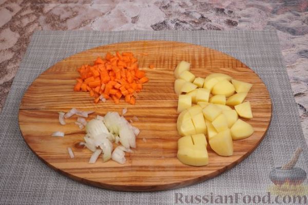 Овощной суп с цветной капустой и рисом