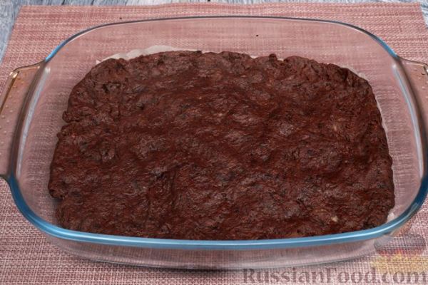 Шоколадный тёртый пирог с вареньем