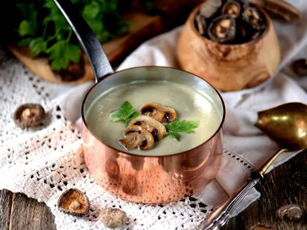 Суп с белыми грибами и гречкой