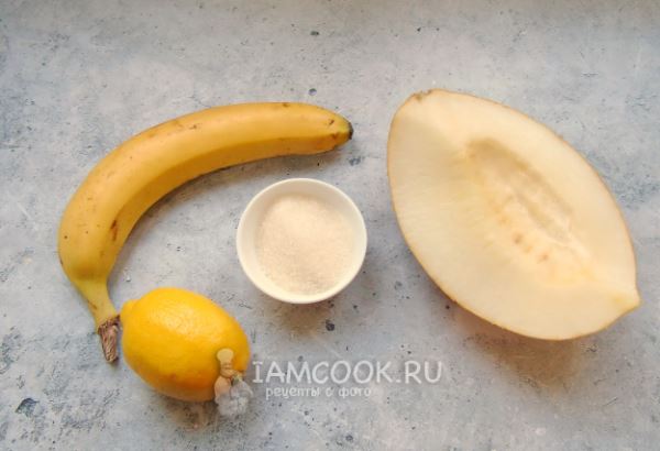 Варенье из дыни и банана на зиму (с лимоном)