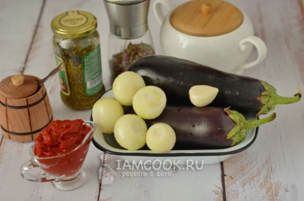 Баклажаны в томатном соусе в духовке