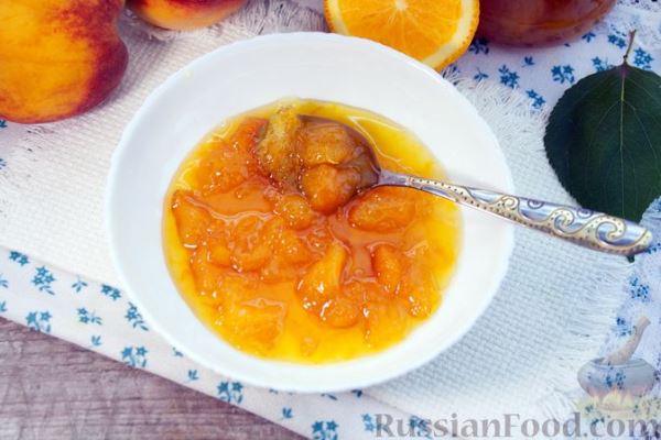 Варенье из персиков с апельсином